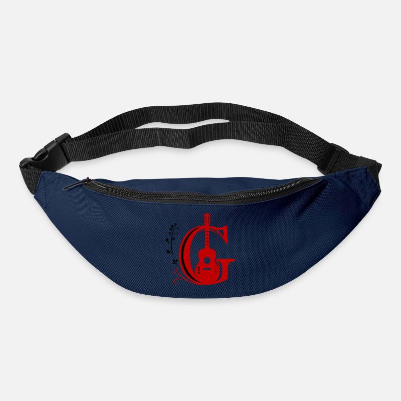 Initial c with guitar - Bum bag - navy