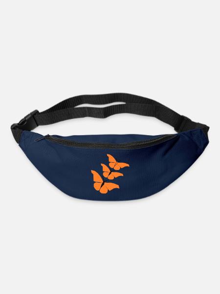 3_schmetterlinge_22 - Bum bag - navy