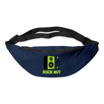 Rock Out Lautsprecher Icon - Gürteltasche - Navy - Vorne