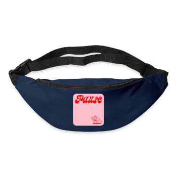 PAUSE MACHEN KAFFEE - Gürteltasche - Navy - Vorne