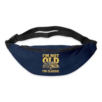 Oldtimer Classic Car Vintage Auto Lustiges Motiv - Gürteltasche - Navy - Vorne