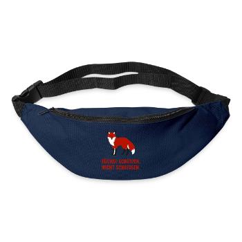 Füchse schützen, nicht schiessen - Gürteltasche - Navy - Vorne