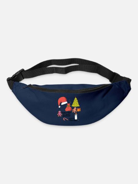 Kuschelige Weihnachtszeit - Gürteltasche - Navy