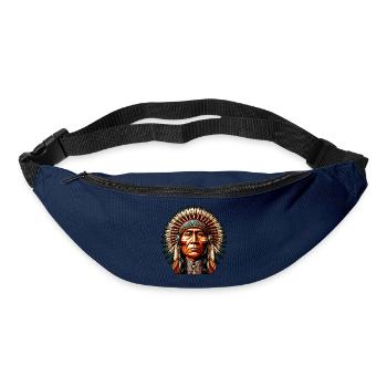 Amérindien Peau rouge d’Amérique - Sac banane - marine - Devant
