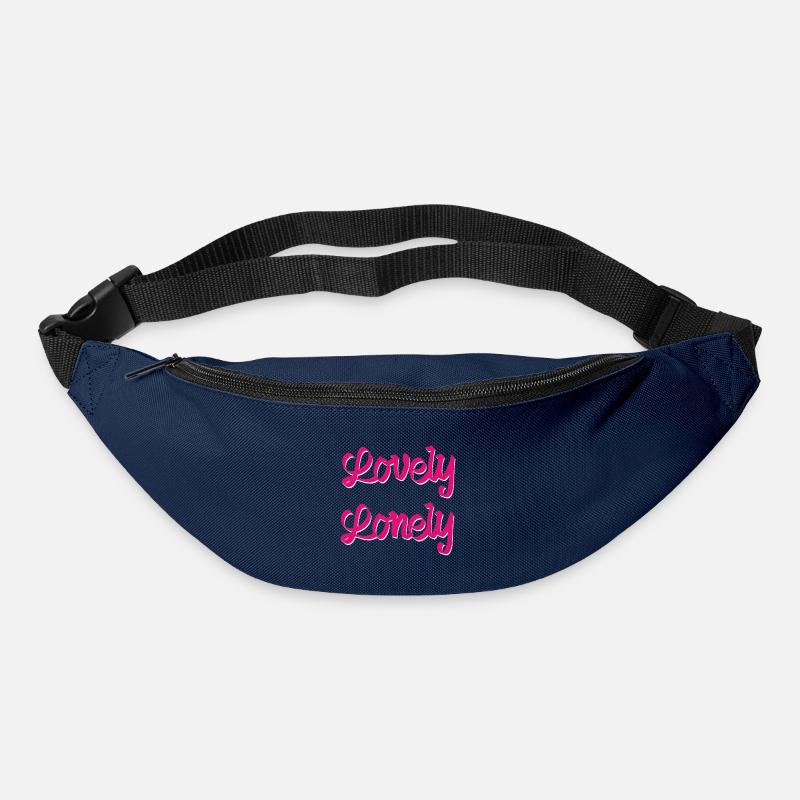Schön einsam - Gürteltasche - Navy