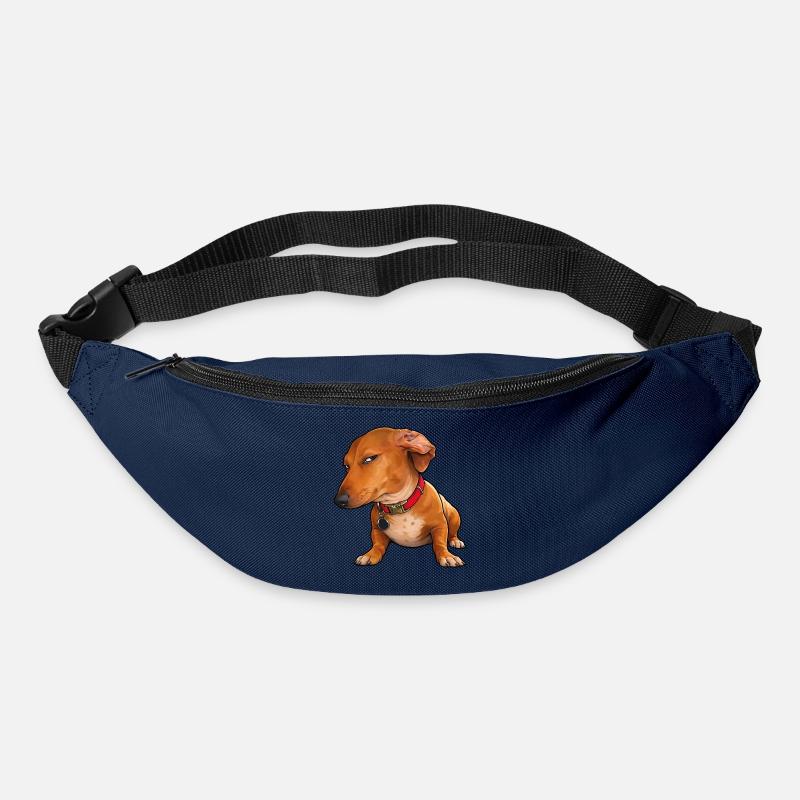Side Eye Dackel Montag-Mood - Gürteltasche - Navy