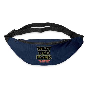 Bester Vater aller Zeiten Neon-Umrisse - Gürteltasche - Navy - Vorne