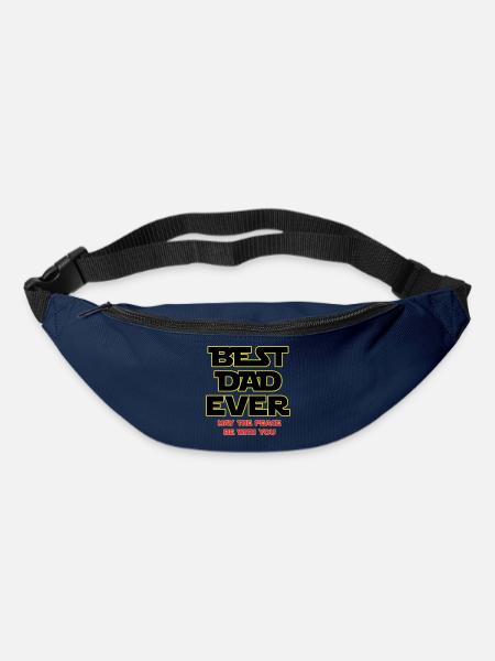 Bester Vater aller Zeiten Neon-Umrisse - Gürteltasche - Navy
