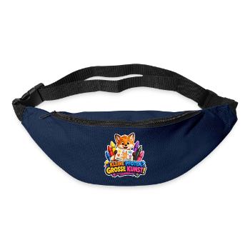 Kreativer Fuchs kleine Pfoten ganz grosse Kunst - Gürteltasche - Navy - Vorne