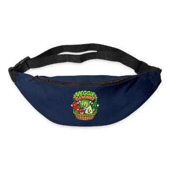 Veggie Gewinnt: Bunte Gemüsefreude - Gürteltasche - Navy - Vorne