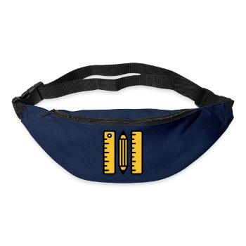 Pen Rulers Drawing Architecture - Bum bag - navy - Front