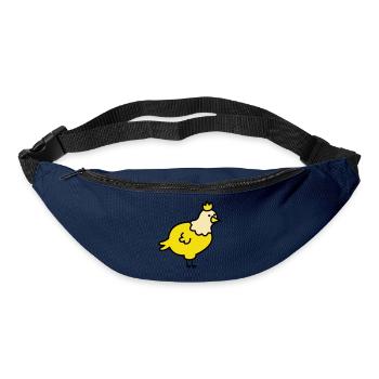 Königliches Küken Cartoon - Gürteltasche - Navy - Vorne