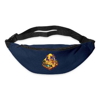 Gizeh Oase – Sphinx & Pyramiden - Gürteltasche - Navy - Vorne