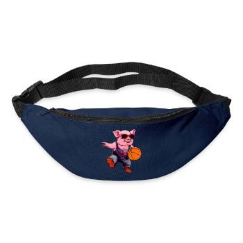 Basketball Schwein - Gürteltasche - Navy - Vorne