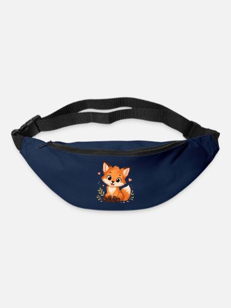 Süßer Kawaii Fuchs - Gürteltasche - Navy