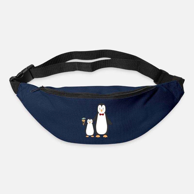 Pinguin Pinguine mit Eis - Gürteltasche - Navy