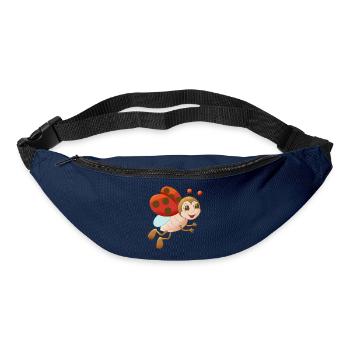 niedlicher Comic Marienkäfer - Gürteltasche - Navy - Vorne