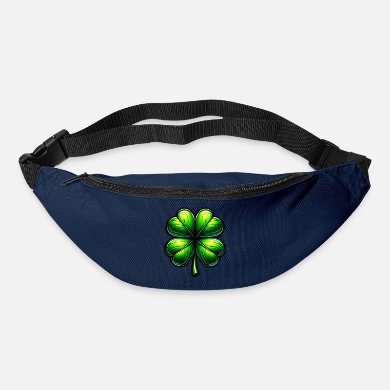 Trèfle à quatre feuilles - Sac banane - marine