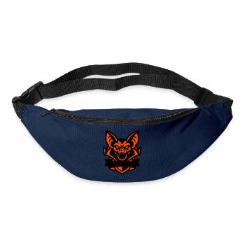 Fledermaus Maskottchen Wappen - Gürteltasche - Navy - Vorne