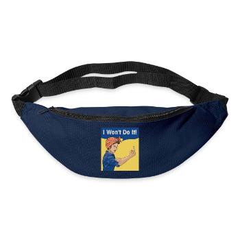 Ich werde es nicht tun - Gürteltasche - Navy - Vorne