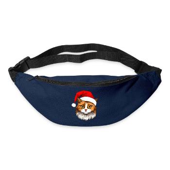 Katzen Christmas - Gürteltasche - Navy - Vorne
