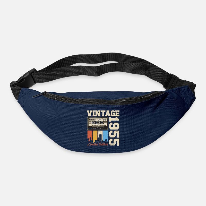 Vintage 1955 Geburtstag Retro Geschenk - Gürteltasche - Navy