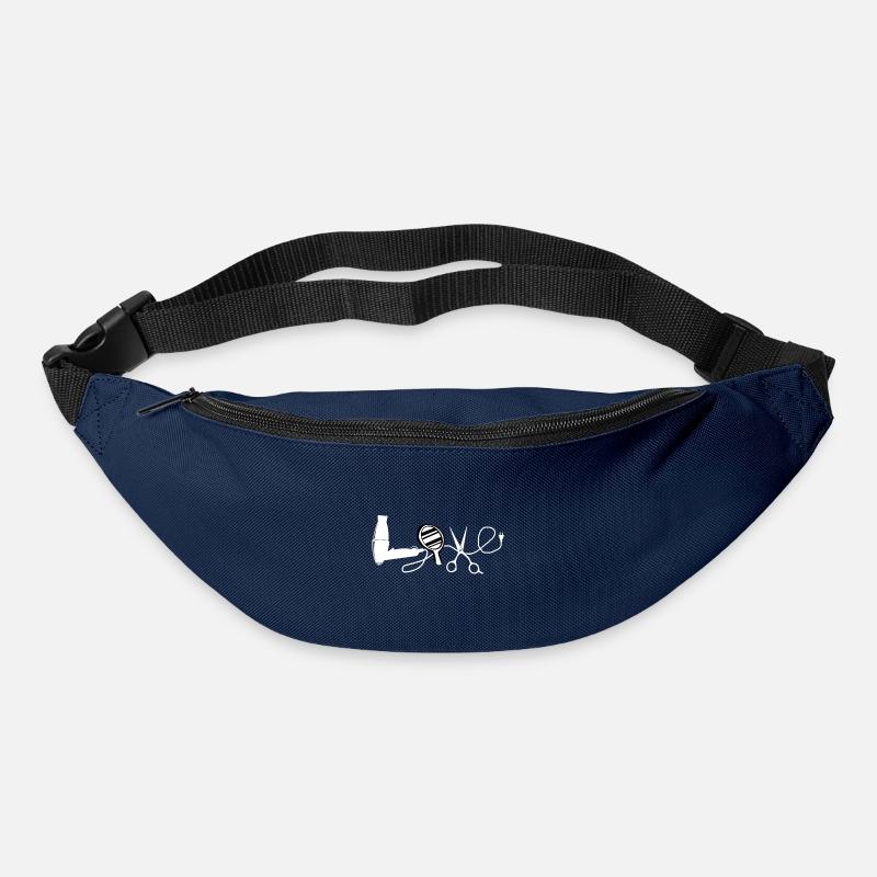 Coiffeuse Liebe Beruf Friseur Geschenk - Gürteltasche - Navy