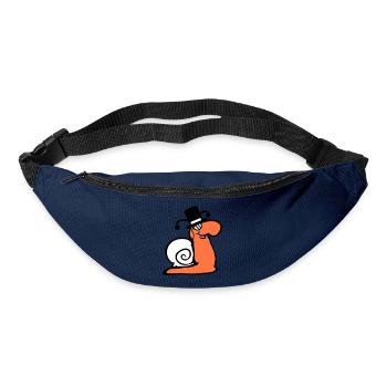 Mr Snail Sir Lord Rich Monocle Glasses Cylinder - Bum bag - navy - Front