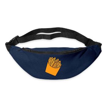 Pommes Fries Illustration - Gürteltasche - Navy - Vorne