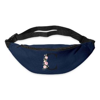 C Buchstabe Monogram Floral - Gürteltasche - Navy - Vorne