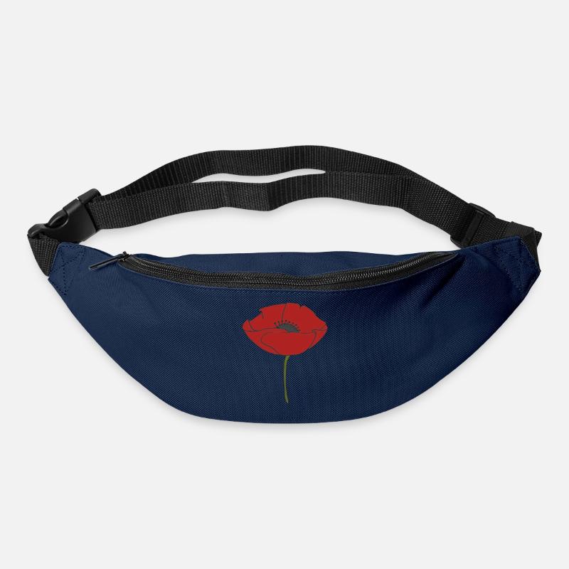 mohnblume - Gürteltasche - Navy