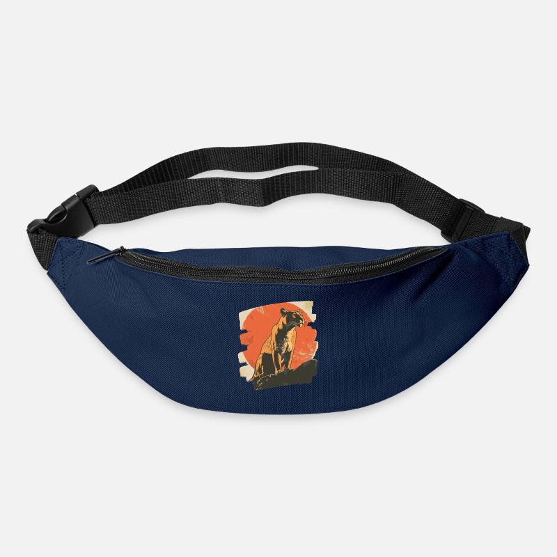 Lion from mountain Retro - Gürteltasche - Navy
