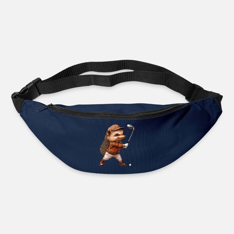 Igel Golf / Golfer Igel - Gürteltasche - Navy