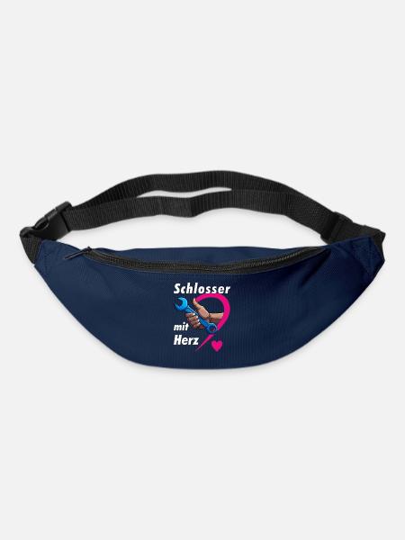 Schlosser mit HERZ - Gürteltasche - Navy