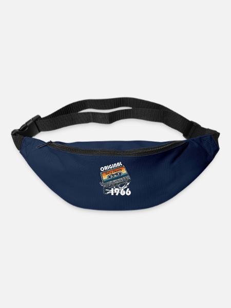 60. Geburtstag Kassette Januar Jahrgang 1966 - Gürteltasche - Navy