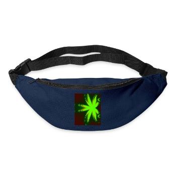Neon Fractal Star Beam - Bum bag - navy - Front