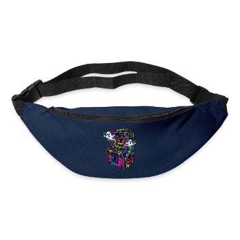 Neon Halloween Arcade Drips - Gürteltasche - Navy - Vorne