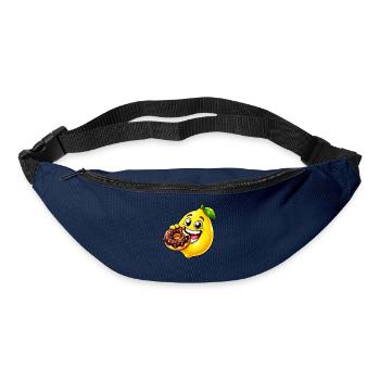 Süße Cartoon Zitrone Keks Dessert - Gürteltasche - Navy - Vorne
