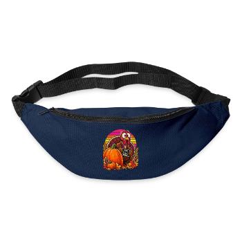 Thanksgiving Truthahn Schwangerschaftsankündigung - Gürteltasche - Navy - Vorne