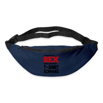 An Sex denken Erotik Sprüche Fun Lustig - Gürteltasche - Navy - Vorne