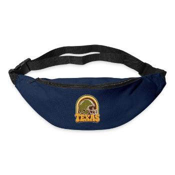 Texas Retro Football Helm - Gürteltasche - Navy - Vorne
