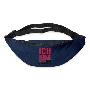 ich Heirate x1 - Gürteltasche - Navy - Vorne