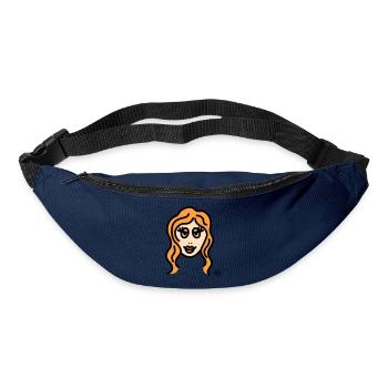 Jungfrau groß - Gürteltasche - Navy - Vorne