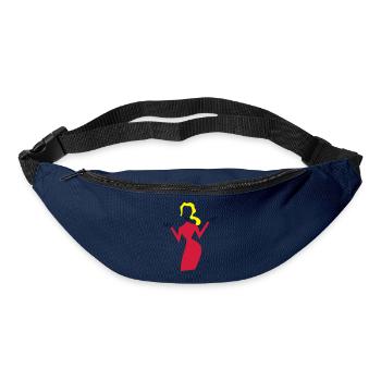 frau - Gürteltasche - Navy - Vorne