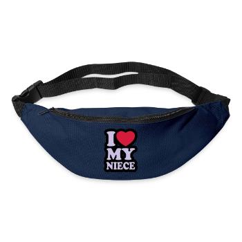 I love my niece - Ich liebe meine Nichte - Gürteltasche - Navy - Vorne