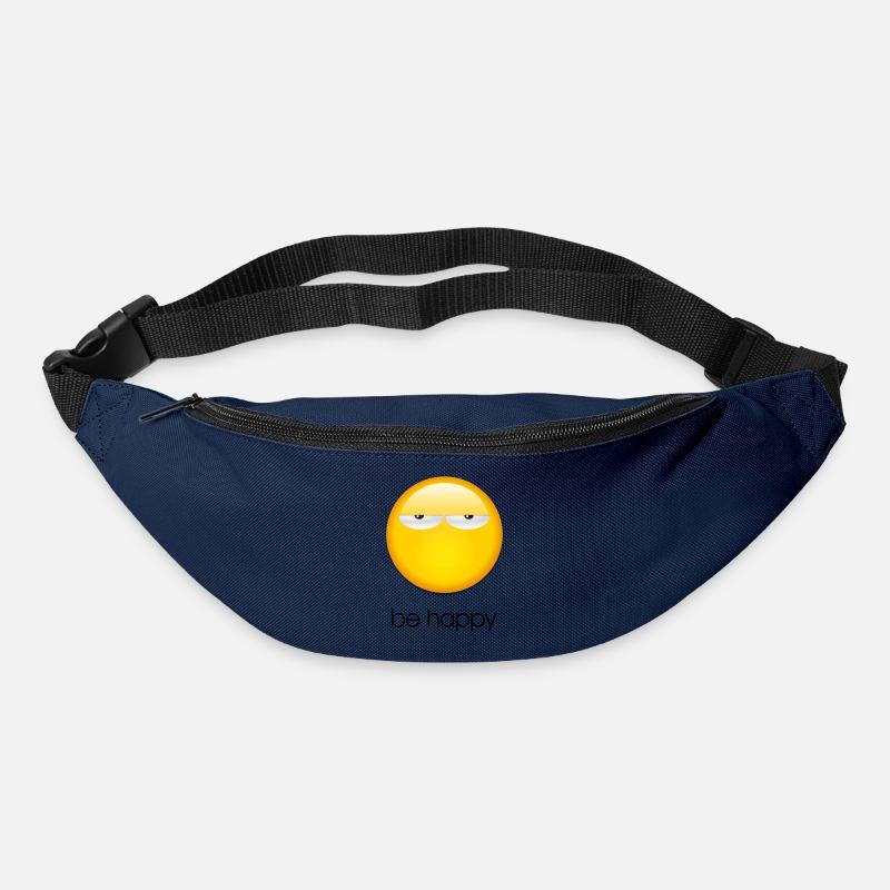 Be happy - Gürteltasche - Navy