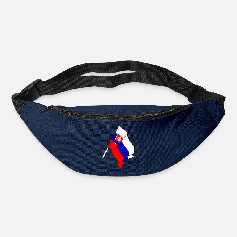 Flagge der Slowakei - Gürteltasche - Navy