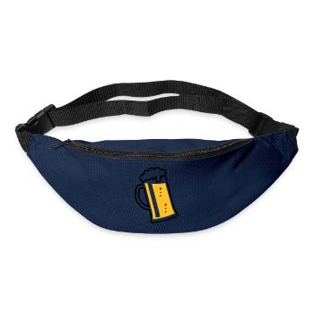 Maßkrug (Bier / Bierseidel / Bierglas / R /\/ 2C)  - Gürteltasche - Navy - Vorne