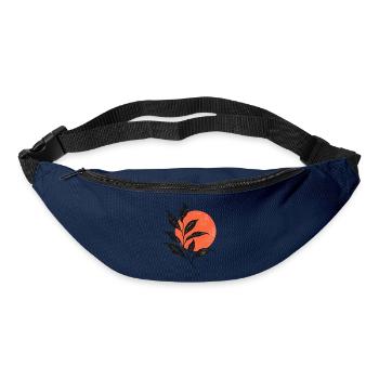 Sunset Leaf Silhouette - Gürteltasche - Navy - Vorne