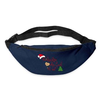 Weihnachten ohne Euch ist doof - Gürteltasche - Navy - Vorne